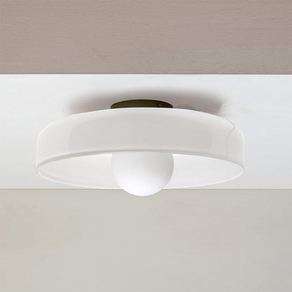 Modern Round Glass Ceiling Light – Elegant & Minimalist Design