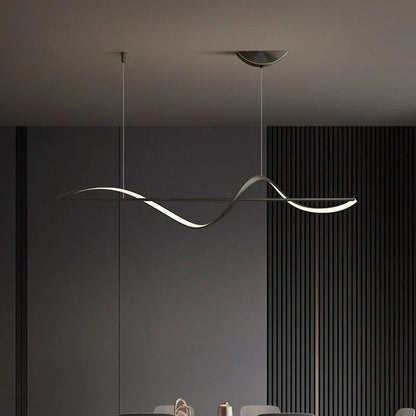 Whisper Linear Island Light – Elegant LED Pendant for Modern Interiors