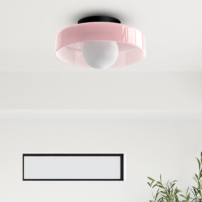 Modern Round Glass Ceiling Light – Elegant & Minimalist Design