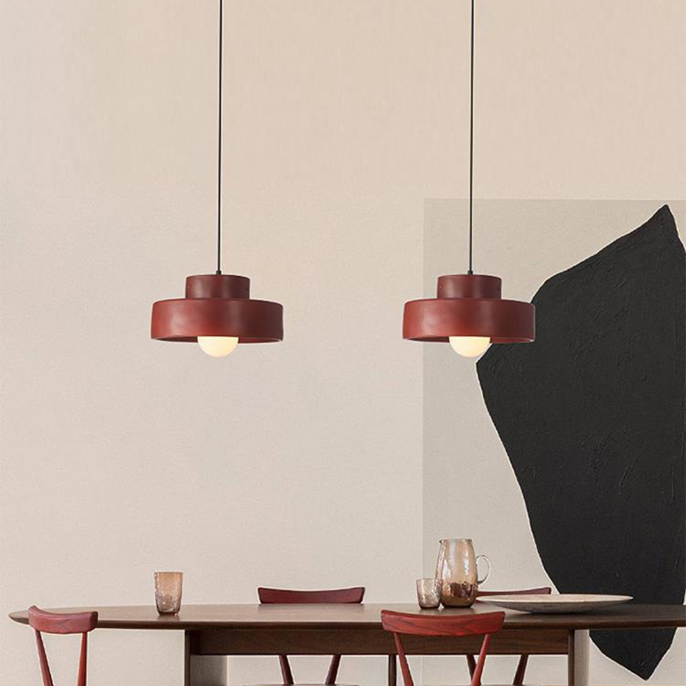 Bray Modern Resin Pendant Light – Sleek Design with Bold Colours