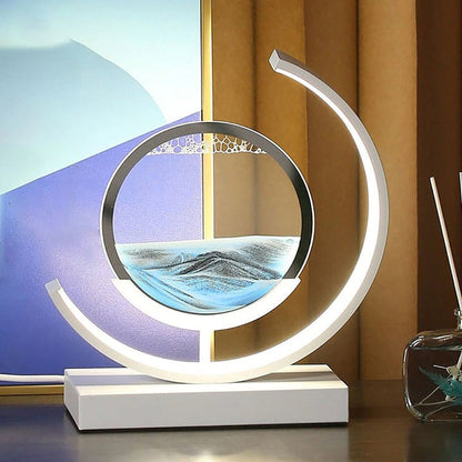 Flowing Sand Art Table Lamp – A Mesmerizing Blend of Light & Motion