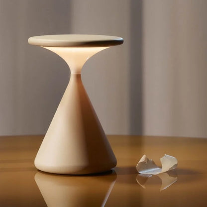 SableLume LED Hourglass Lamp – Elegant, Wireless & Dimmable Lighting