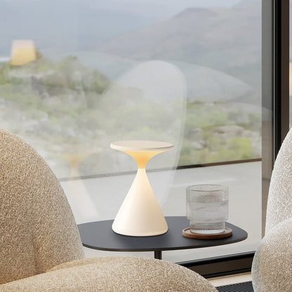 SableLume LED Hourglass Lamp – Elegant, Wireless & Dimmable Lighting