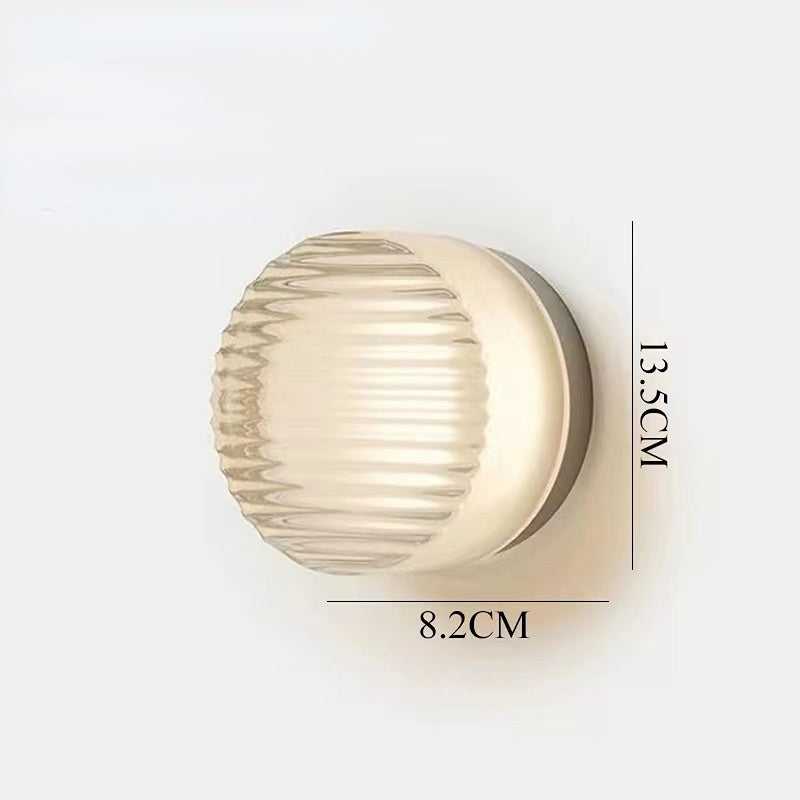 Modern Round LED Wall Light – Sleek Frosted Glass Design for Soft Ambience