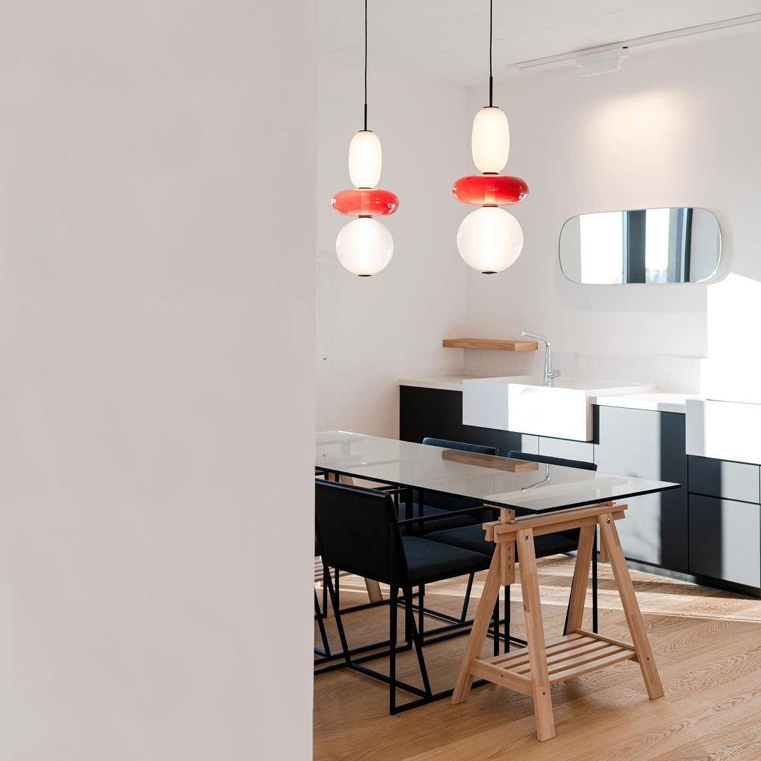 Kandiertes Glas Pendant Light – Vibrant LED Glass Fixture for a Stylish Interior