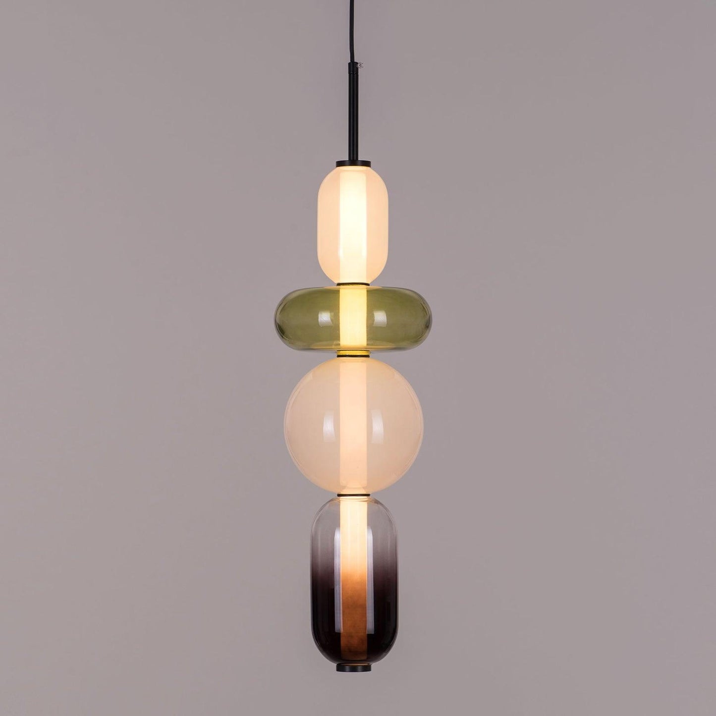 Kandiertes Glas Pendant Light – Vibrant LED Glass Fixture for a Stylish Interior