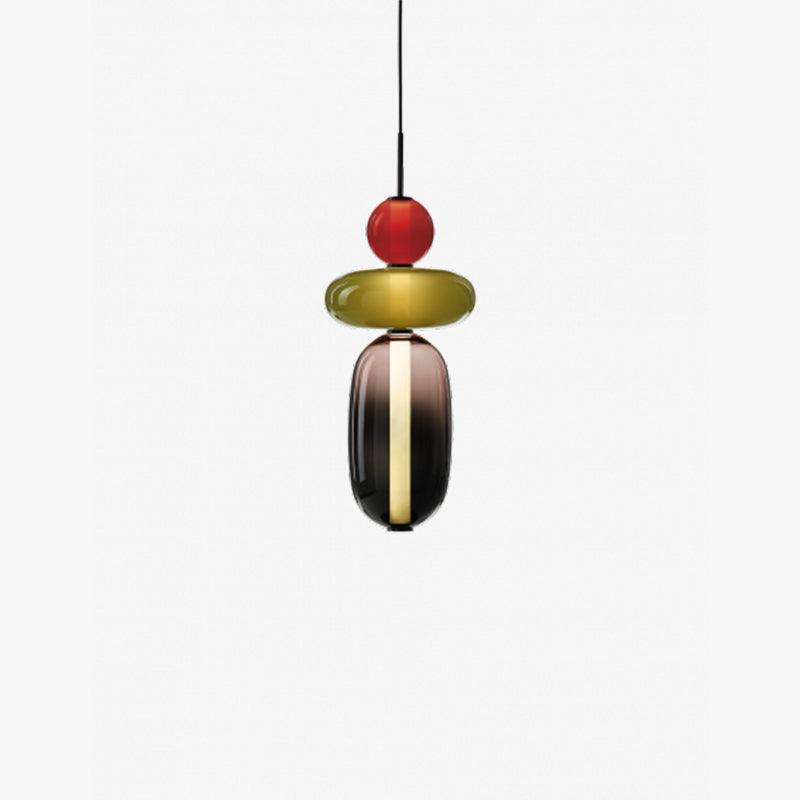 Kandiertes Glas Pendant Light – Vibrant LED Glass Fixture for a Stylish Interior