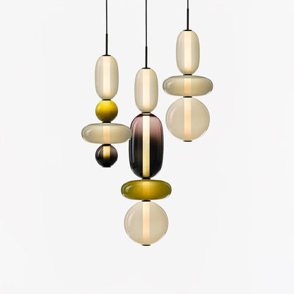 Kandiertes Glas Pendant Light – Vibrant LED Glass Fixture for a Stylish Interior