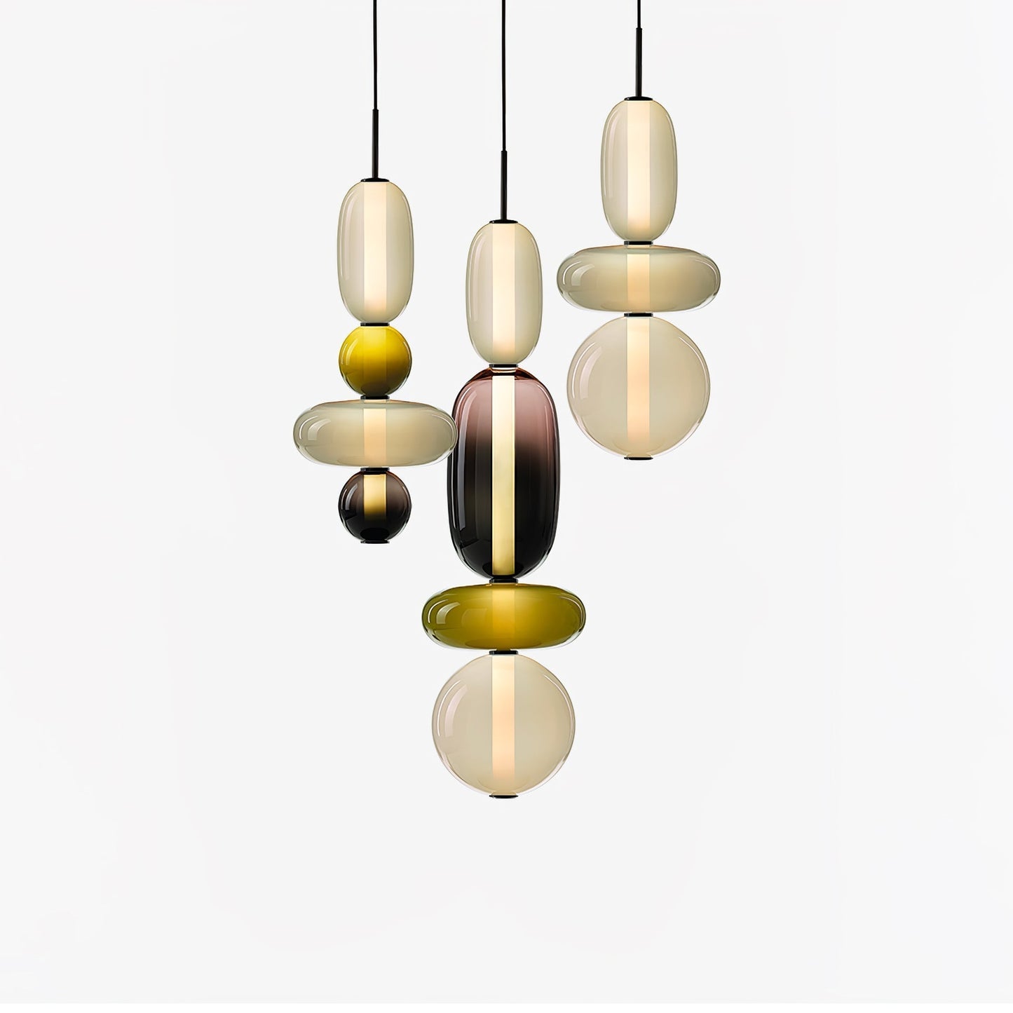 Kandiertes Glas Pendant Light – Vibrant LED Glass Fixture for a Stylish Interior