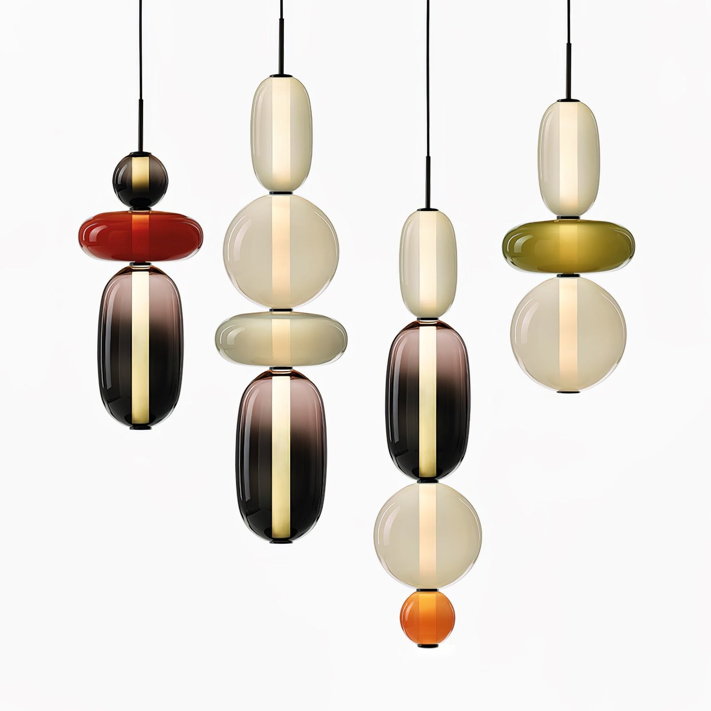 Kandiertes Glas Pendant Light – Vibrant LED Glass Fixture for a Stylish Interior