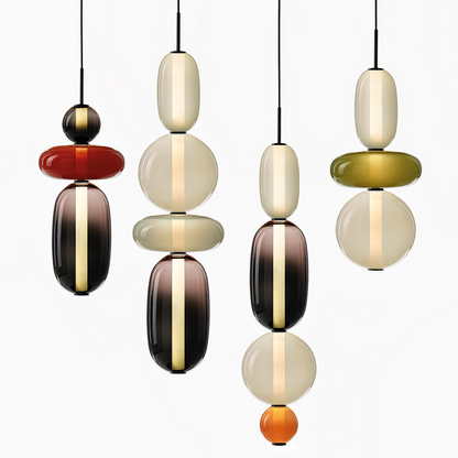 Kandiertes Glas Pendant Light – Vibrant LED Glass Fixture for a Stylish Interior