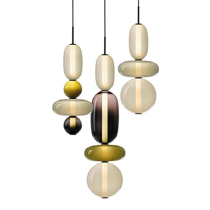 Kandiertes Glas Pendant Light – Vibrant LED Glass Fixture for a Stylish Interior