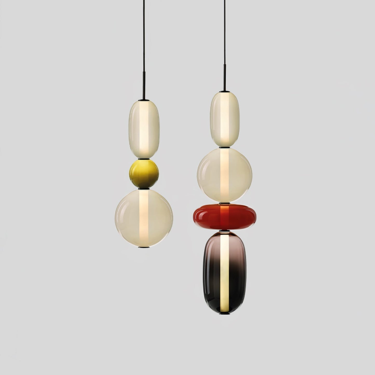 Kandiertes Glas Pendant Light – Vibrant LED Glass Fixture for a Stylish Interior