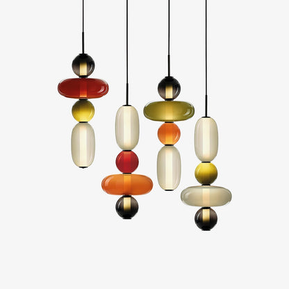 Kandiertes Glas Pendant Light – Vibrant LED Glass Fixture for a Stylish Interior