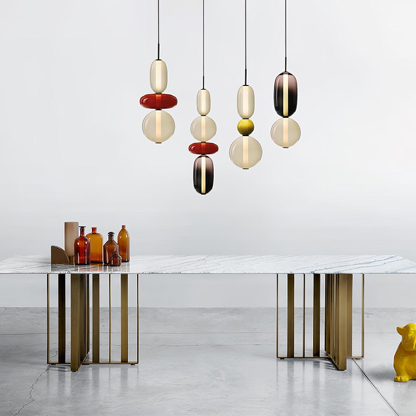 Kandiertes Glas Pendant Light – Vibrant LED Glass Fixture for a Stylish Interior