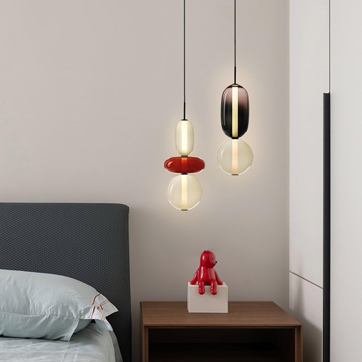 Kandiertes Glas Pendant Light – Vibrant LED Glass Fixture for a Stylish Interior