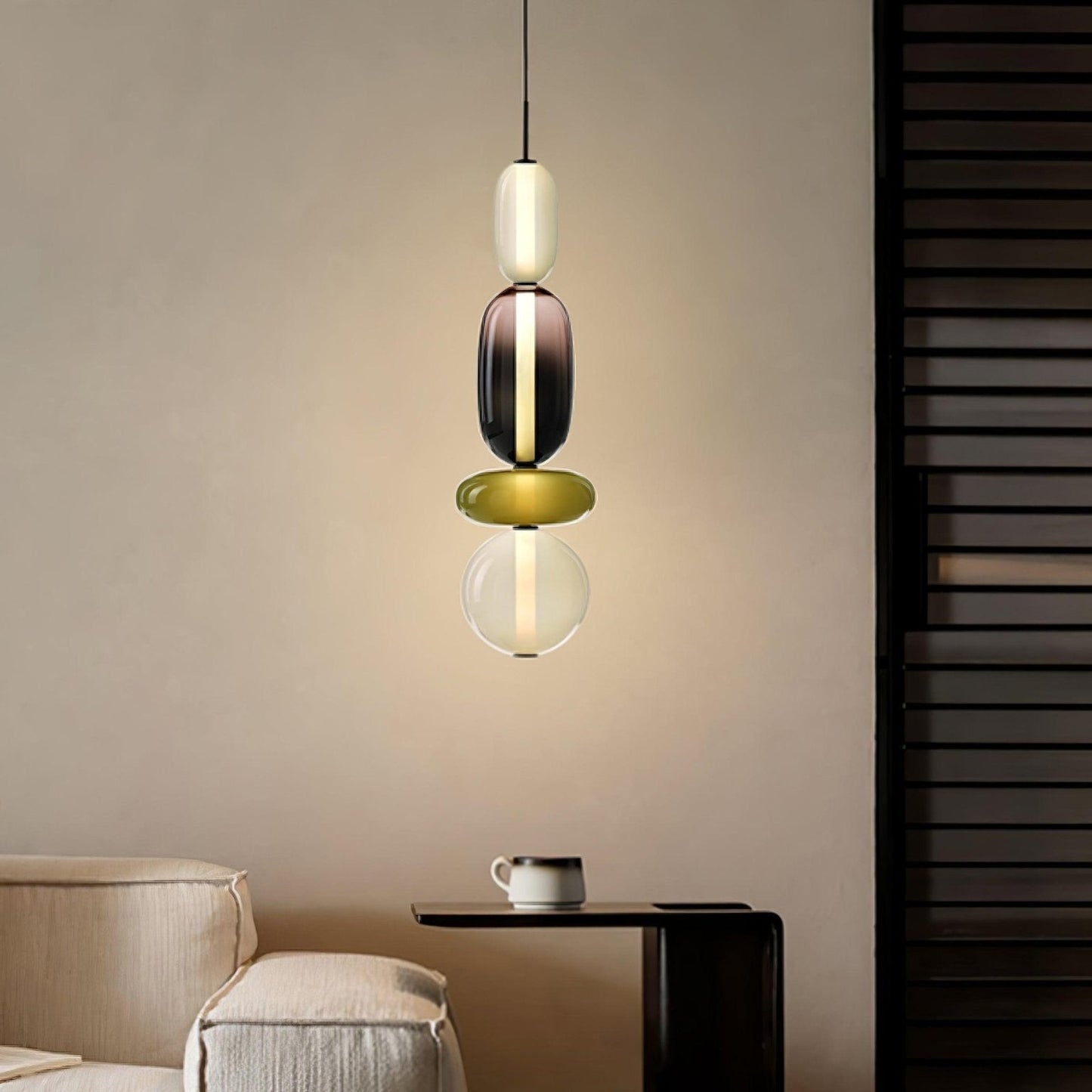 Kandiertes Glas Pendant Light – Vibrant LED Glass Fixture for a Stylish Interior