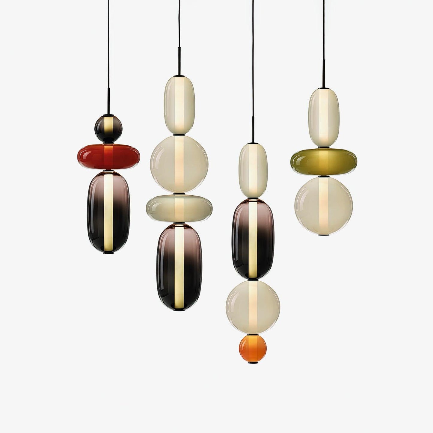 Kandiertes Glas Pendant Light – Vibrant LED Glass Fixture for a Stylish Interior