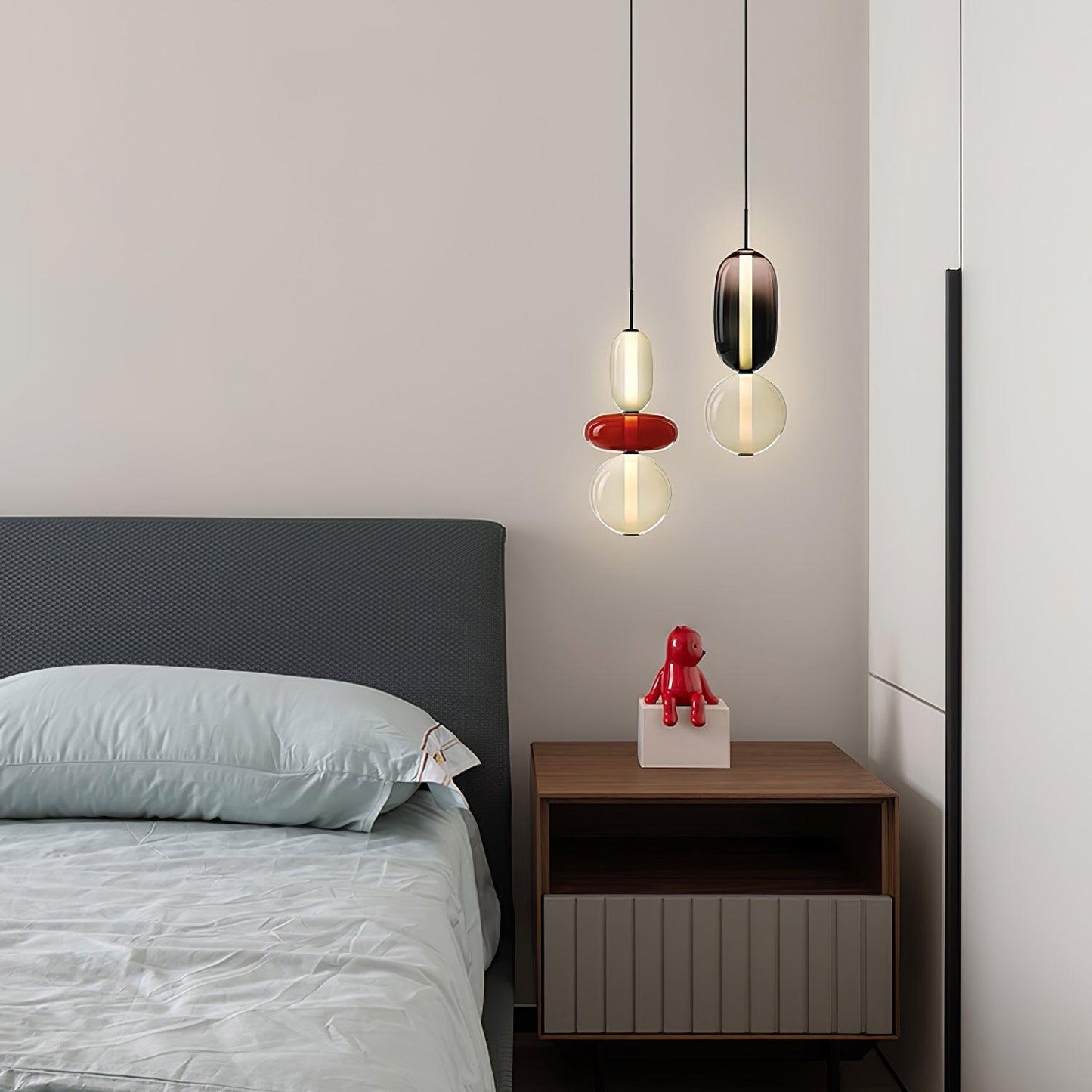 Kandiertes Glas Pendant Light – Vibrant LED Glass Fixture for a Stylish Interior