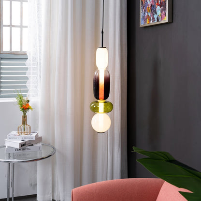 Kandiertes Glas Pendant Light – Vibrant LED Glass Fixture for a Stylish Interior