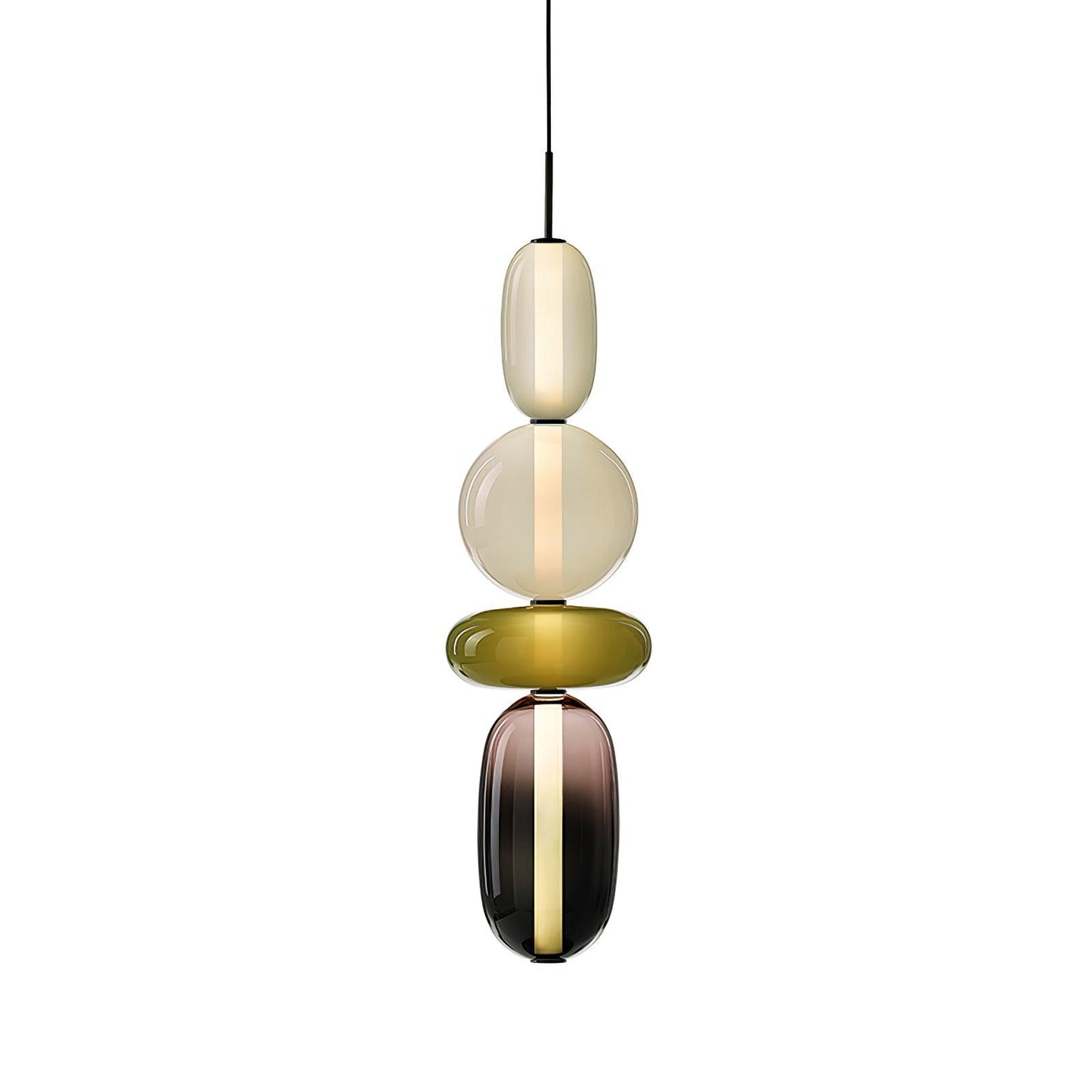 Kandiertes Glas Pendant Light – Vibrant LED Glass Fixture for a Stylish Interior