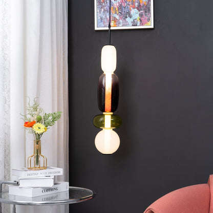 Kandiertes Glas Pendant Light – Vibrant LED Glass Fixture for a Stylish Interior