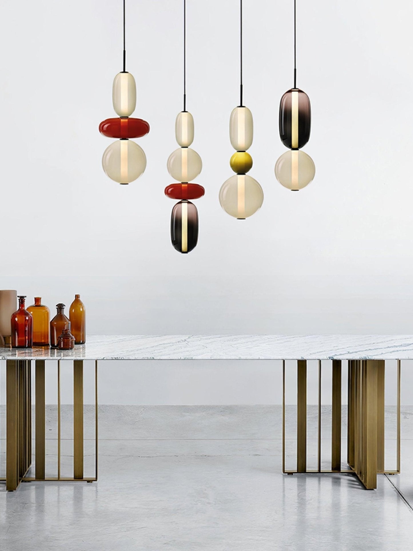 Kandiertes Glas Pendant Light – Vibrant LED Glass Fixture for a Stylish Interior