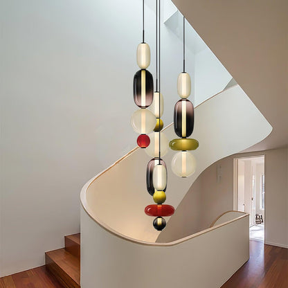 Kandiertes Glas Pendant Light – Vibrant LED Glass Fixture for a Stylish Interior