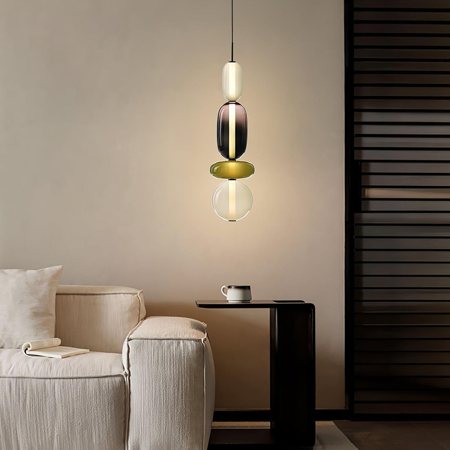 Kandiertes Glas Pendant Light – Vibrant LED Glass Fixture for a Stylish Interior