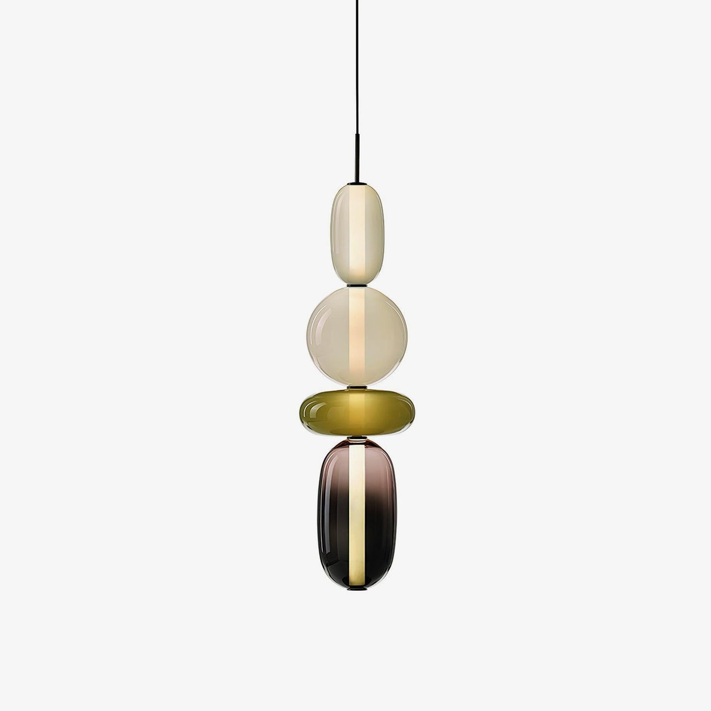 Kandiertes Glas Pendant Light – Vibrant LED Glass Fixture for a Stylish Interior