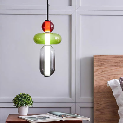 Kandiertes Glas Pendant Light – Vibrant LED Glass Fixture for a Stylish Interior