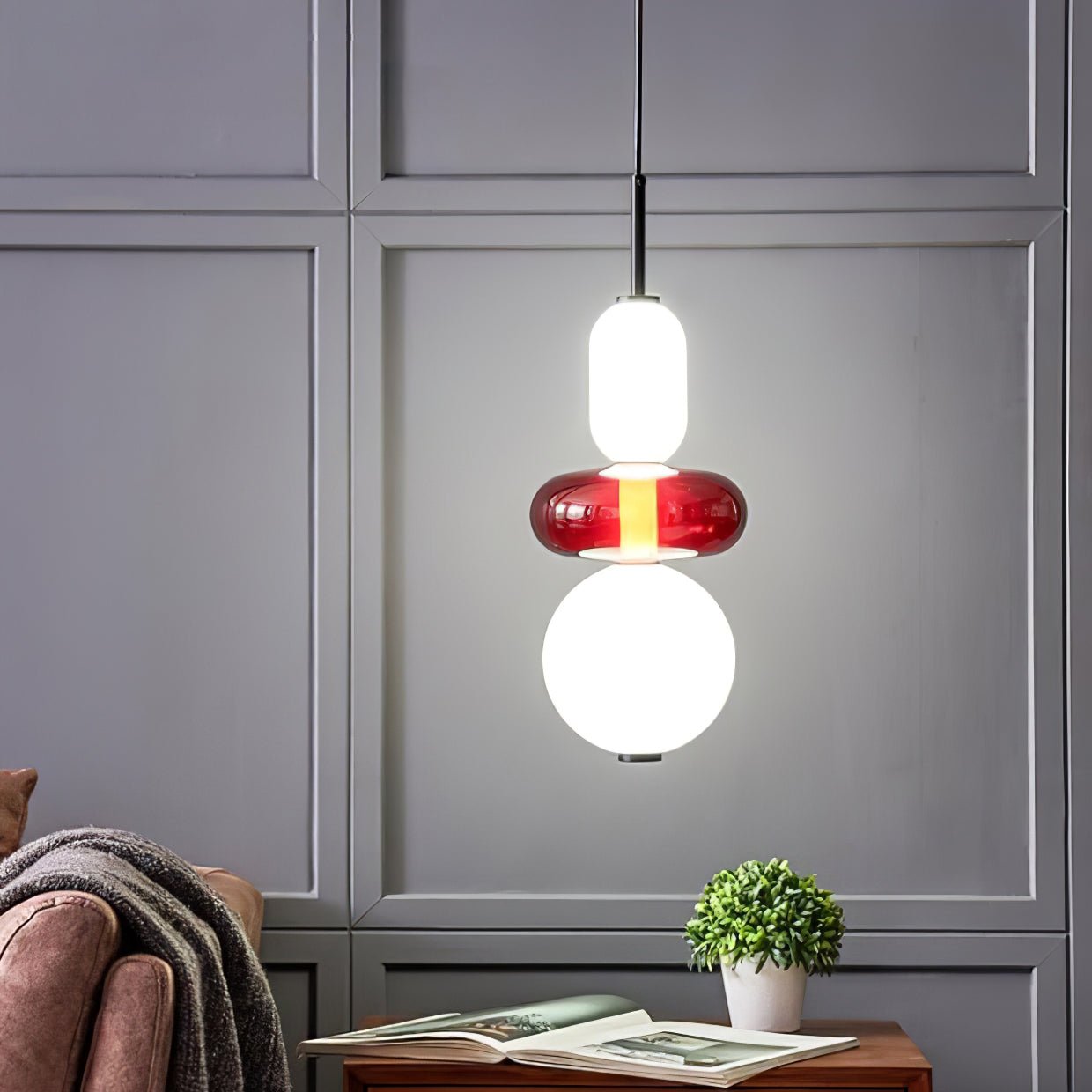 Kandiertes Glas Pendant Light – Vibrant LED Glass Fixture for a Stylish Interior