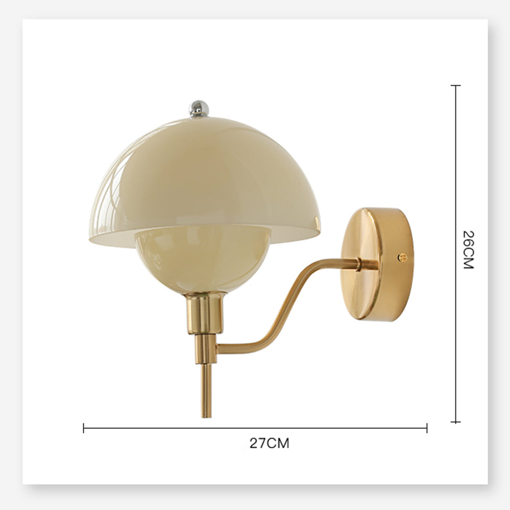 Cream Mushroom Hallway Wall Light – A Touch of Nature-Inspired Elegance