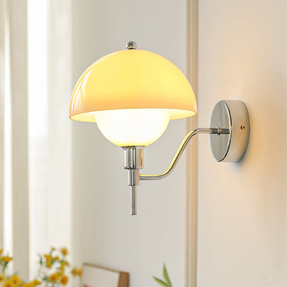 Cream Mushroom Hallway Wall Light – A Touch of Nature-Inspired Elegance