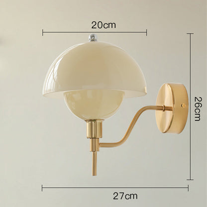 Cream Mushroom Hallway Wall Light – A Touch of Nature-Inspired Elegance