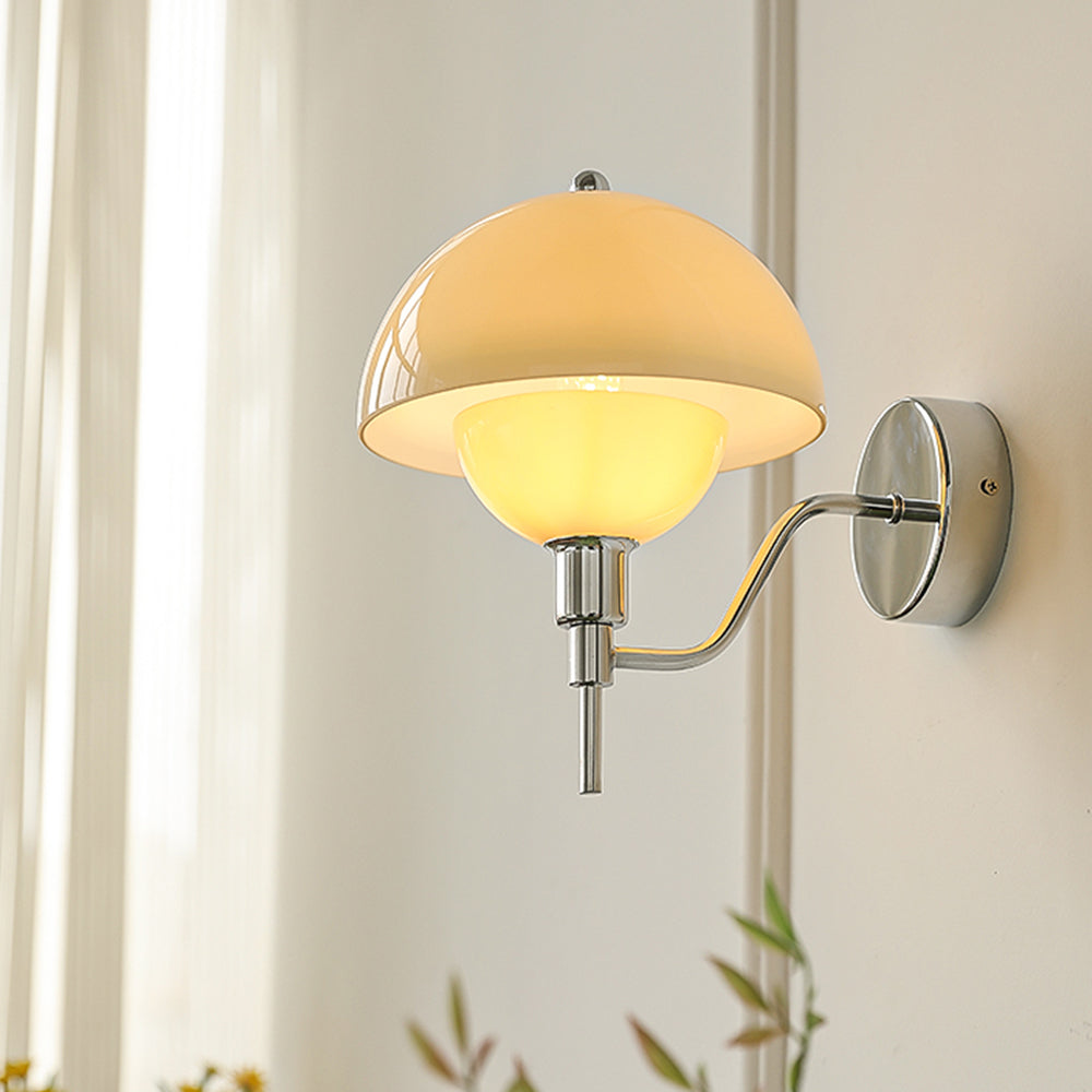 Cream Mushroom Hallway Wall Light – A Touch of Nature-Inspired Elegance