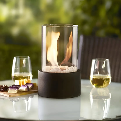 SleekFlame Table Fireplace – Modern Design & Portable Elegance