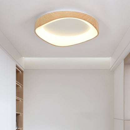 Nordic Wood Grain Ceiling Light – Elegant & Energy-Efficient LED Illumination