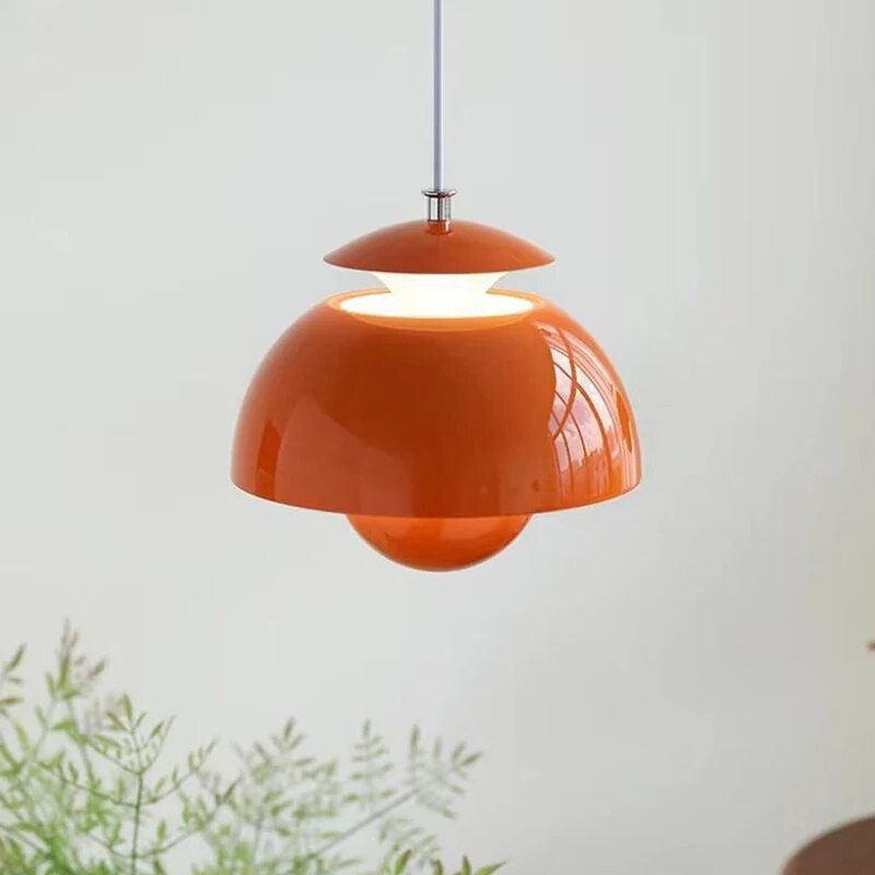 Nordic Modern LED Pendant Light – Elegant Floral-Inspired Scandinavian Design