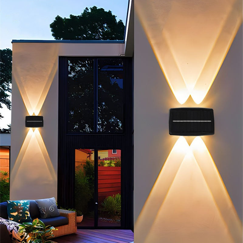 SolarGlow – Waterproof Solar LED Wall Light for Outdoor Spaces