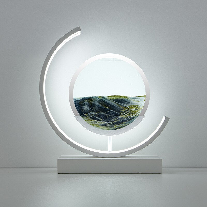 Flowing Sand Art Table Lamp – A Mesmerizing Blend of Light & Motion