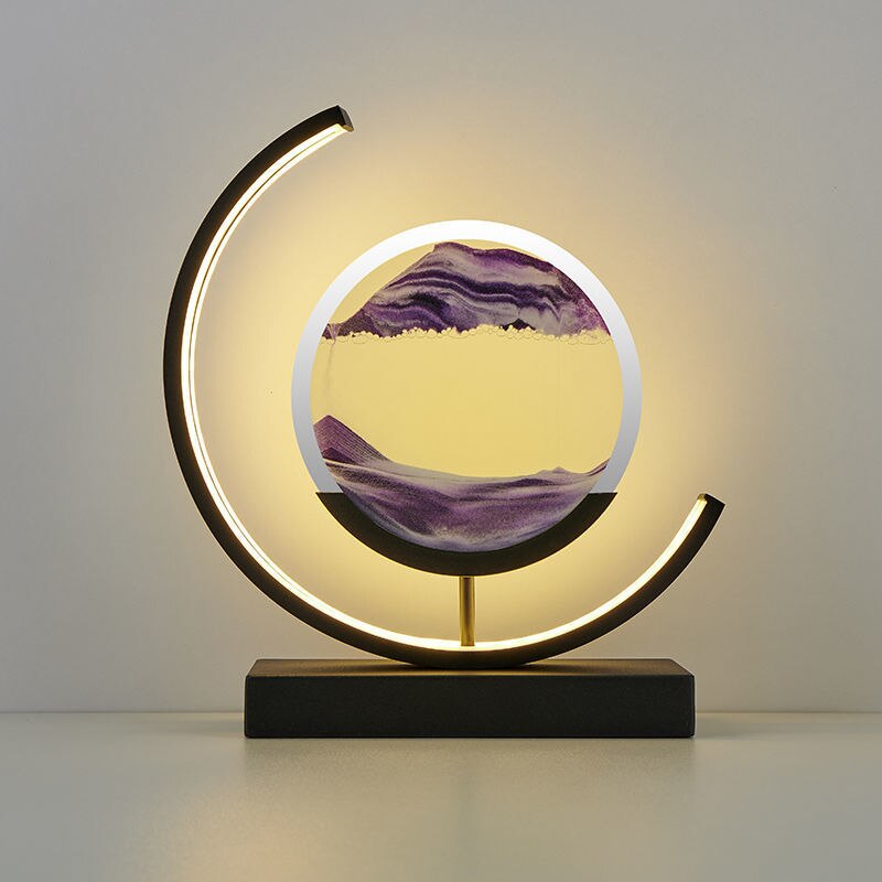 Flowing Sand Art Table Lamp – A Mesmerizing Blend of Light & Motion