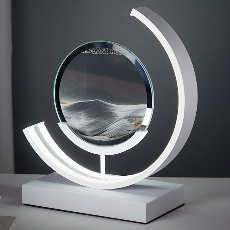 Flowing Sand Art Table Lamp – A Mesmerizing Blend of Light & Motion