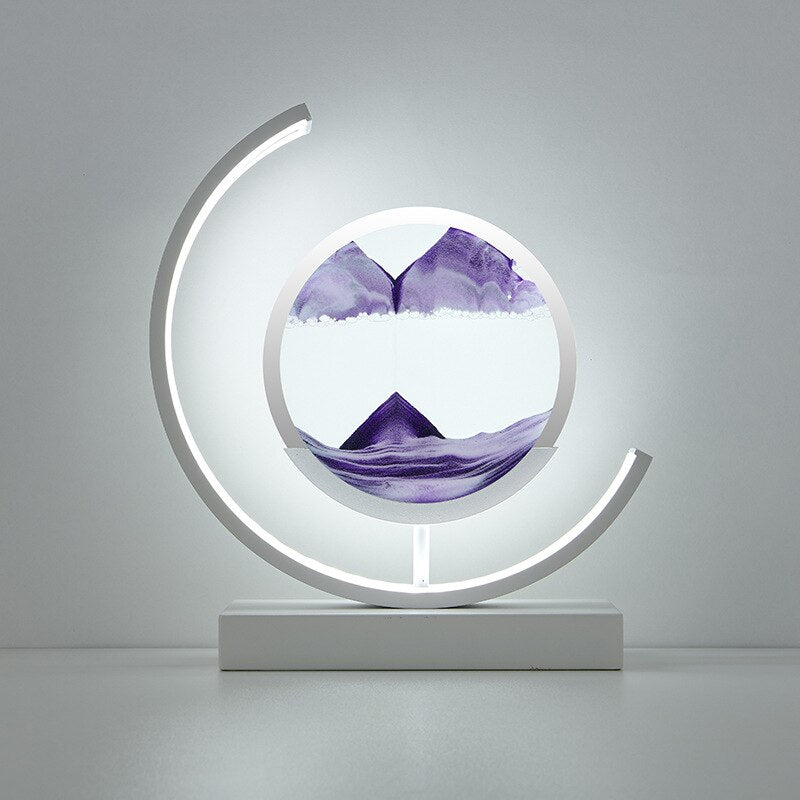 Flowing Sand Art Table Lamp – A Mesmerizing Blend of Light & Motion