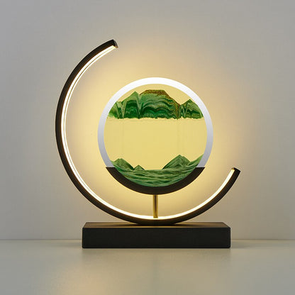 Flowing Sand Art Table Lamp – A Mesmerizing Blend of Light & Motion