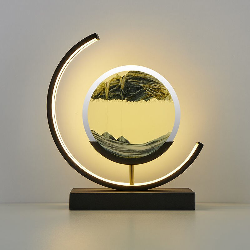 Flowing Sand Art Table Lamp – A Mesmerizing Blend of Light & Motion