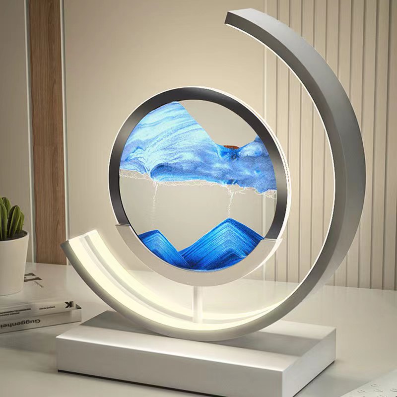 Flowing Sand Art Table Lamp – A Mesmerizing Blend of Light & Motion