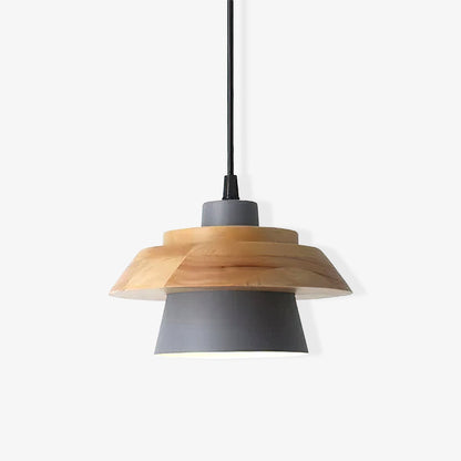 Stone & Wood Pendant Light – Natural Elegance for Modern Interiors