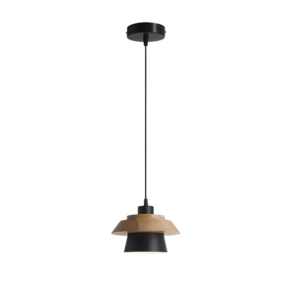 Stone & Wood Pendant Light – Natural Elegance for Modern Interiors