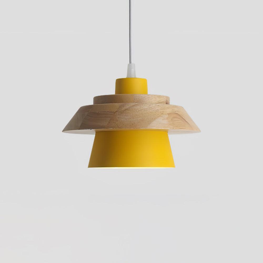 Stone & Wood Pendant Light – Natural Elegance for Modern Interiors